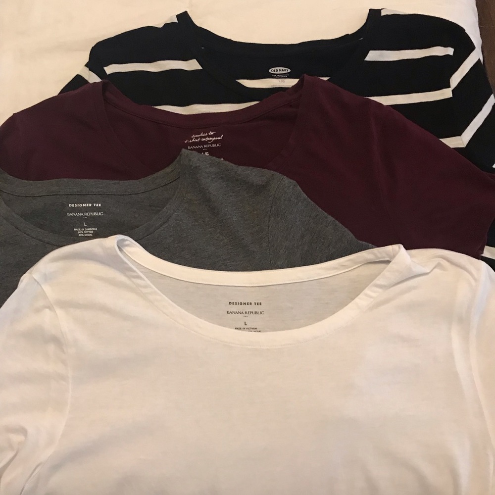 Lot of 4 short sleeved shirts